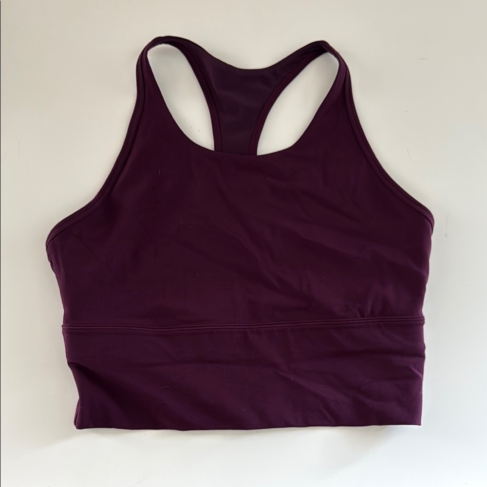 Purple Crop Top with Racerback Design